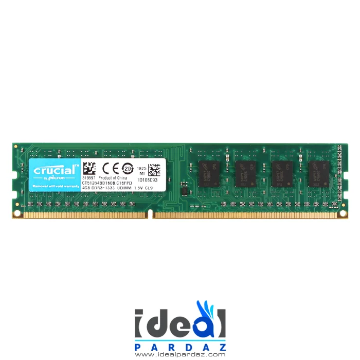 رم دسکتاپ 4 گیگابایت کروشیال CRUCIAL DDR3 1333 4GB