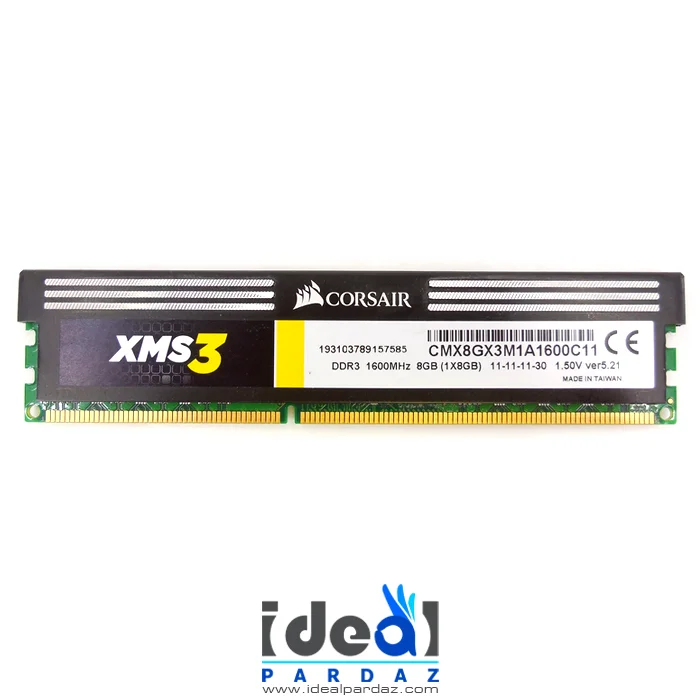 رم دسکتاپ کورسیر 8گیگابایت CORSAIR HEATSINK 8GB DDR3 1600