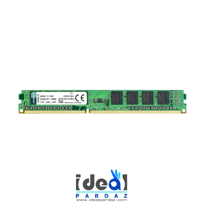 رم دسکتاپ 4 گیگابایت یک طرف چیپ کینگستون DDR3 1600 4GB