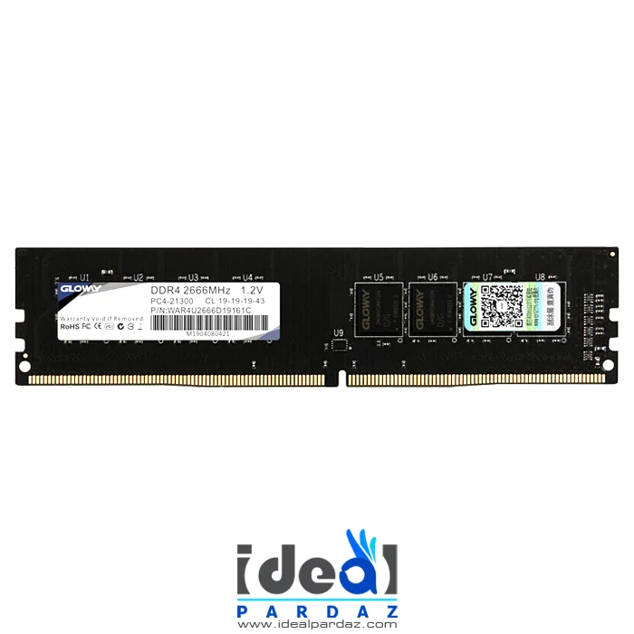 رم دسکتاپ گلووی 8 گیگابایت RAM GLOWAY 8GB DDR4 2666