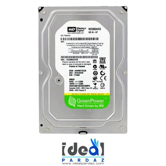 هارد 500 گیگابایت WD HDD اینترنال سبز